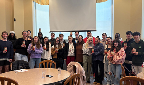 Consumer behavior class smiles with the Guglielmos