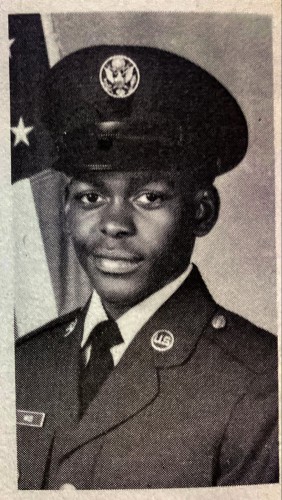 A photo of Dr. Hayles when he was an Air Force lieutenant.