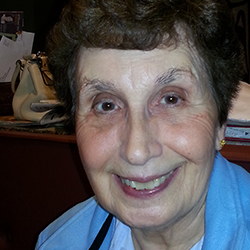 Virginia (Ford) Vossler smiles