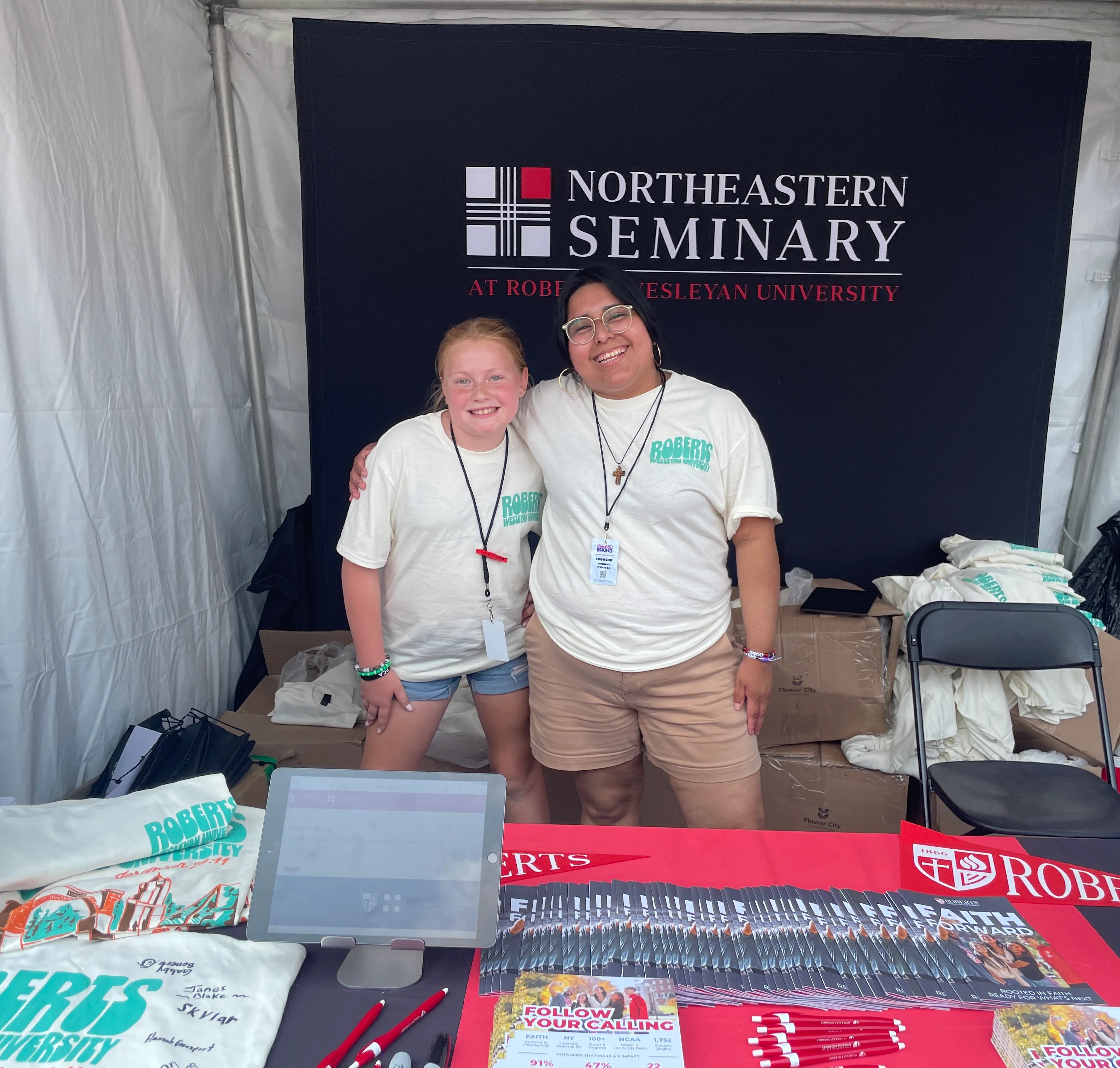 Admissions Counselor & Girl at Kingdom Bound