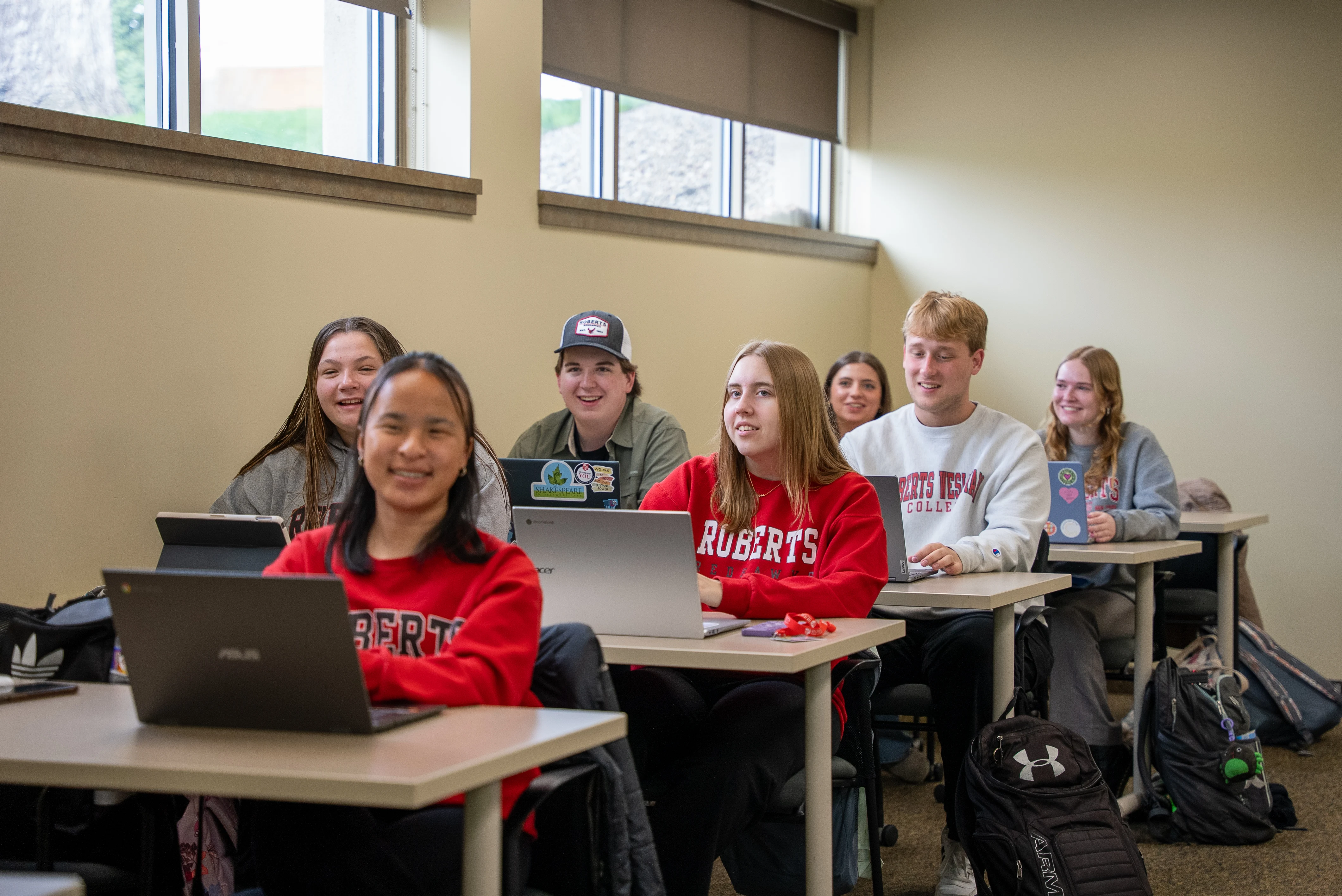 Students Watching And Listening To A Class