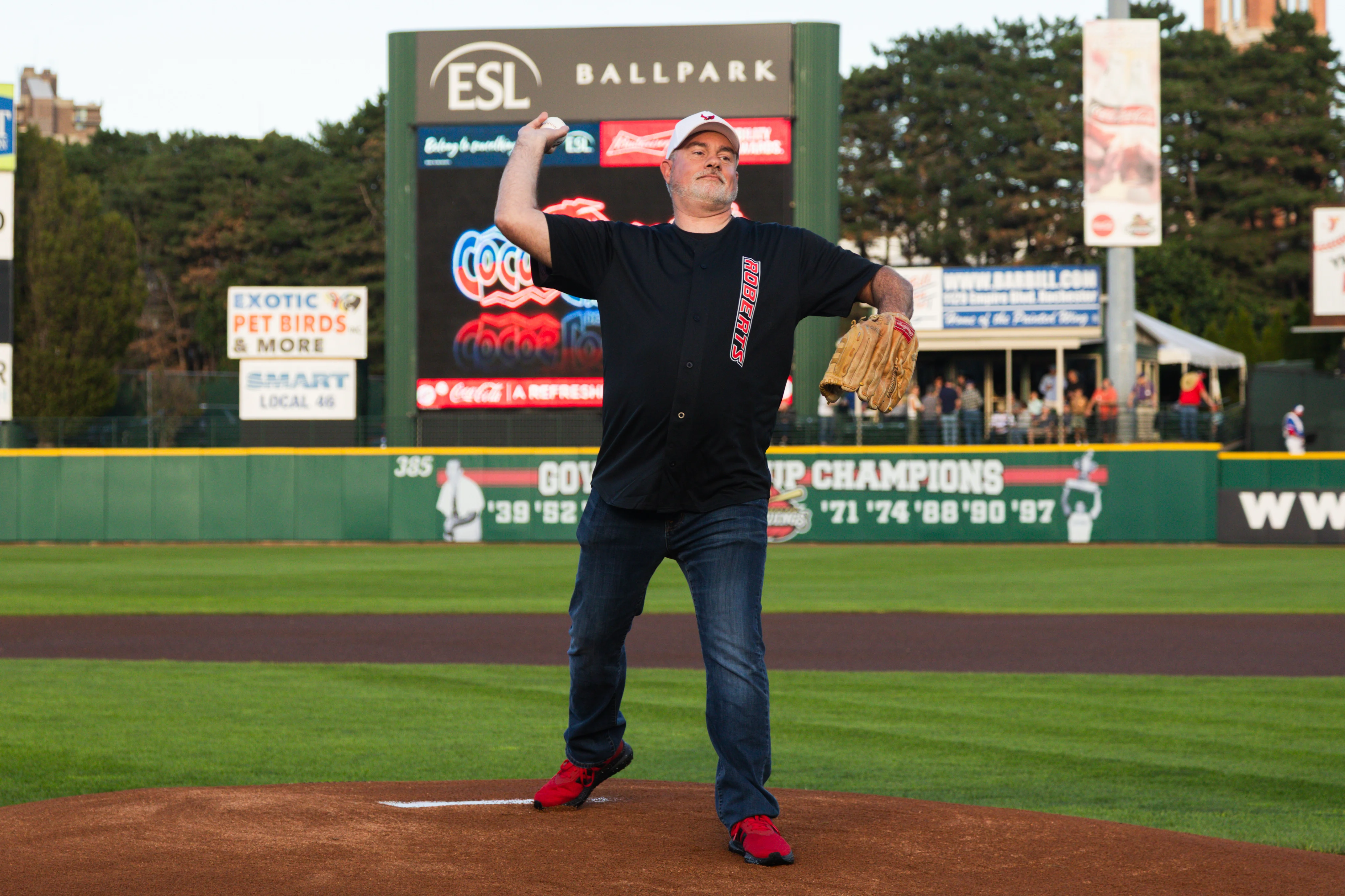 President Willis at Rochester Redwings