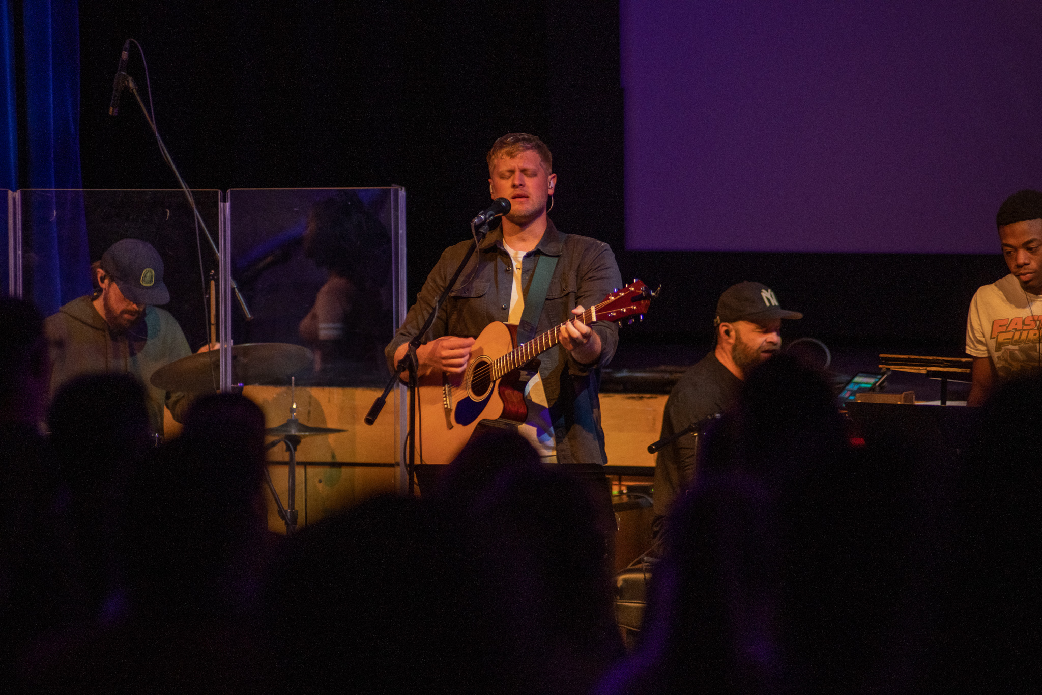 Playing music at chapel