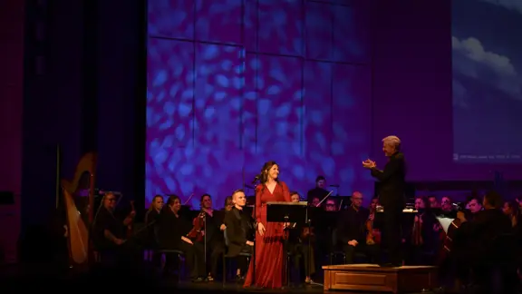 A music group performs